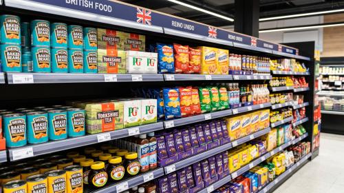 Que produtos brit&acirc;nicos deve ter um supermercado em Portugal?